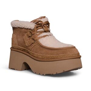 UGG Classic New Heights Lace Up Chestnut Boots